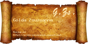 Golda Zsuzsanna névjegykártya